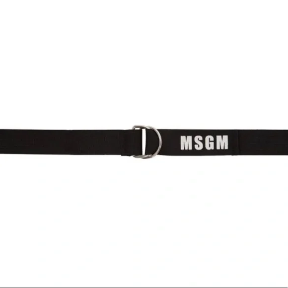 MSGM | Accessories | Msgm Black Ribbon Logo Belt | Poshmark display picture 2